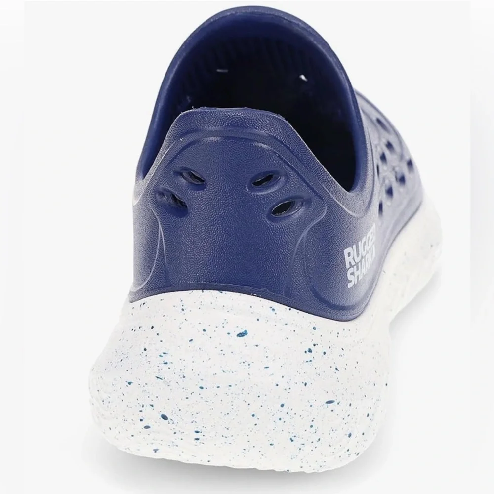 NWT Rugged Shark Rift Slip-On Water Shoes - navy blue - youth size 2